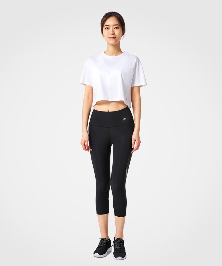 Womens short sleeve breathable cotton workout t-shirt | Yvettesports